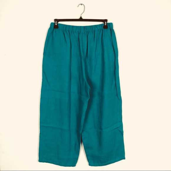 Vintage Turquoise Linen Outfit - Picture 3 of 5